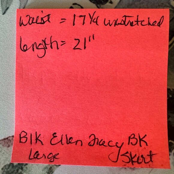 EUC BLACK ELLEN TRACY SKIRT SIZE LARGE - Picture 4 of 4